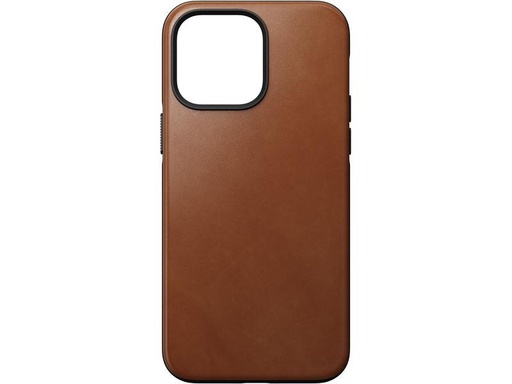 [90254522 1404180] Nomad Back Cover Modern Leather iPhone 14 Pro Max Hellbraun