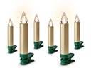 Lumix LED Baumkerze SuperLight Flame, Gold, 6er-Set