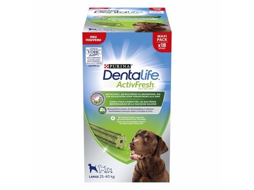 [90254975 1400704] Purina Dentalife Kausnack ActivFresh Large, 18 Sticks