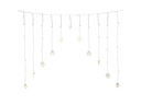 Konstsmide LED-Lichtervorhang Schneeflocken, 41 LED, 1.4 m, Outdoor