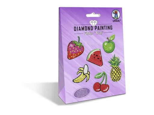 [90044412 1032002] URSUS Motivsticker Diamond Painting Fruits Violett  1 Stück