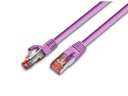 Wirewin Patchkabel RJ-45 - RJ-45, Cat 6, S/FTP, 0.25 m, Pink