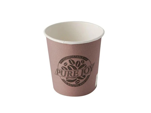 [90044492 598968] Papstar Einweg-Kaffeebecher Pure 100 ml 80 Stück, Lila