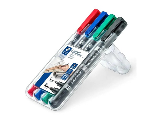 [90255309 1444393] Staedtler Permanent-Marker Lumocolor Duo Assortiert