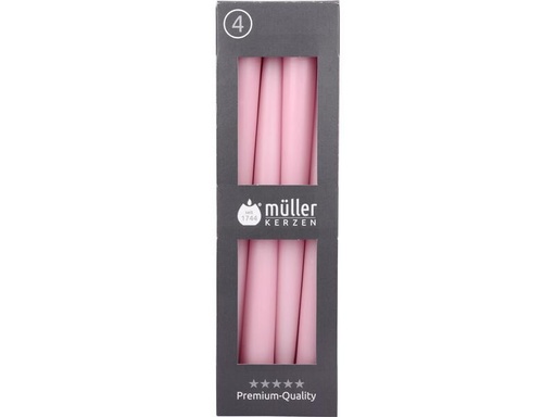 [90255345 1429248] müller Kerzen Etoilekerze 24.5 x 2.2 cm, Rosa, 4 Stück
