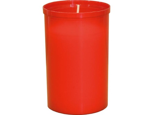 [90255375 1429337] müller Kerzen Grabkerze klein 9.5 x 6 cm, Rot