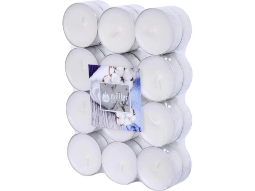 [90255441 1429287] müller Kerzen Duftkerze Soft Cotton 24 Stück