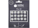 müller Kerzen Klebewachsplättchen 15 Stück, Weiss
