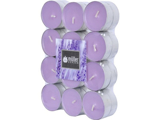 [90255522 1429288] müller Kerzen Duftkerze Lavender Fields 24 Stück
