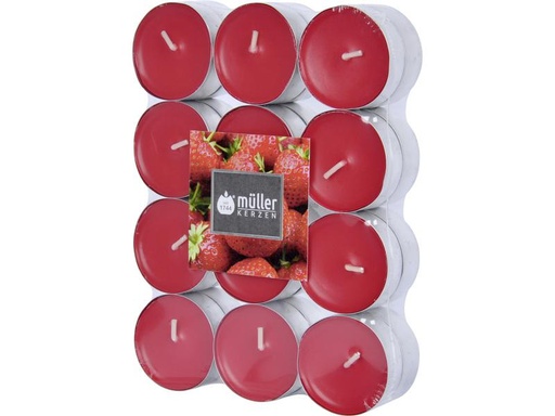 [90255571 1429281] müller Kerzen Duftkerze Strawberry Love 24 Stück