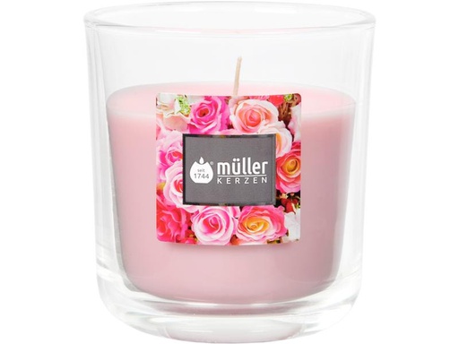 [90255577 1429293] müller Kerzen Duftkerze English Rose 8.8 x 8 cm