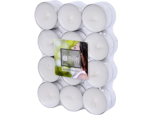 [90255590 1429276] müller Kerzen Duftkerze Anti Tobacco 24 Stück