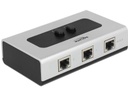 Delock Switchbox RJ-45, 2 Port GbE, manuell