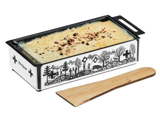 [90255962 1433358] Trisa Teelicht-Raclette Kitchenette, Schwarz/Weiss