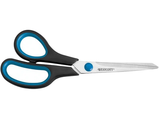 [90256125 1405738] Westcott Schere Easy Grip 21 cm, Stahl, Linkshänder