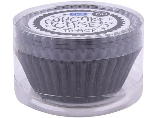 [90256145 1435730] PME Cupcake Backform Schwarz, 60 Stück