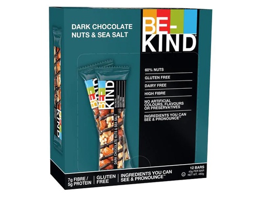 [90044610 951321] BE-KIND Riegel Dark Chocolate Nuts &amp; Sea Salt 12 x 40 g