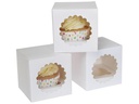 House of Marie Cupcake-Box 9 x 9 x 9 cm, 3 Stück