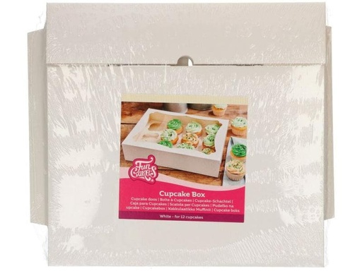 [90256180 1434556] Funcakes Cupcake-Box für 12 Cupcakes, 3 Stück