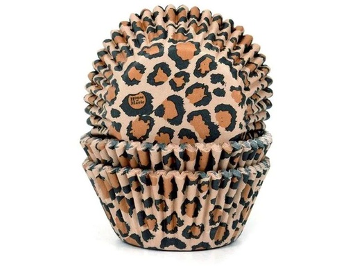 [90256252 1434605] House of Marie Muffin Backform Leopard 50 Stück
