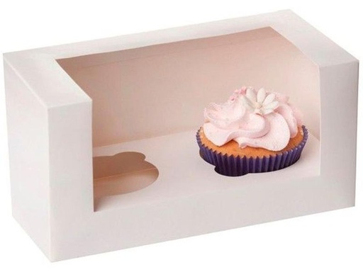 [90256562 1434596] House of Marie Cupcake-Box für 2 Cupcakes, 3 Stück
