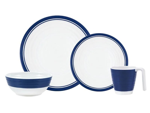 [90256599 1364484] KOOR Outdoor-Geschirrset Manga Blau