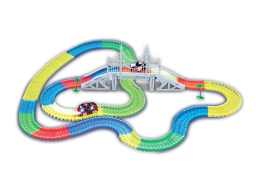 [90044690 907613] Amewi Magic Traxx Bahn Mega Set mit Brücke