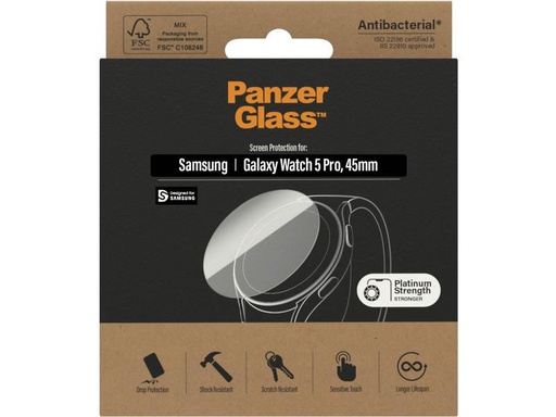 [90256709 1441978] Panzerglass Displayschutz Galaxy Watch 5 Pro (45 mm)