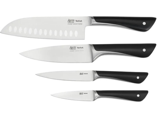 [90256803 1426932] Tefal Messer-Set Jamie Oliver 4-teilig, Schwarz
