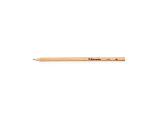[90256840 1398663] Soennecken Bleistift 1201, HB Natur, 12 Stück