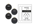 INGES CHRISTMAS DECOR Weihnachtskugel Ebony Black Ø 8 cm 12 Stück