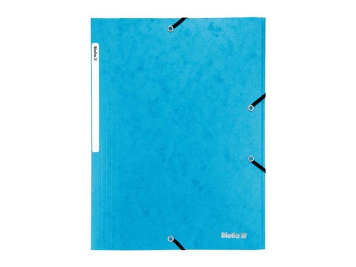 [90257131 1399187] Biella Gummibandmappe A4 Karton, Hellblau