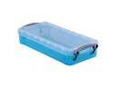 Really Useful Box Aufbewahrungsbox 0.55 Liter, Transparent/Türkis