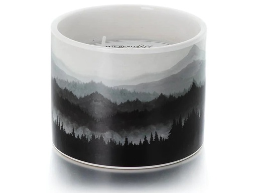 [90257290 1394046] balthasar Kerze Forest 10 x 8 cm, Weiss