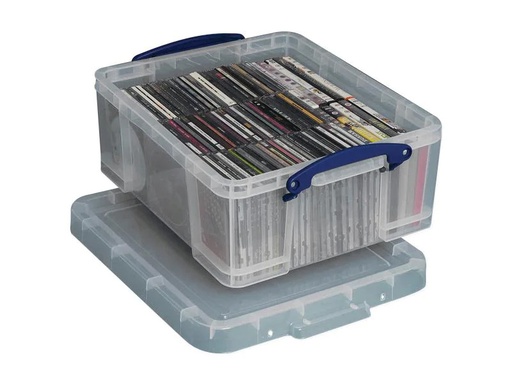 [90257313 1397443] Really Useful Box Aufbewahrungsbox 18 Liter, Transparent