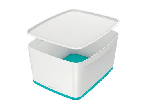 [90257341 1392292] Leitz Aufbewahrungsbox MyBox WOW Türkis/Weiss