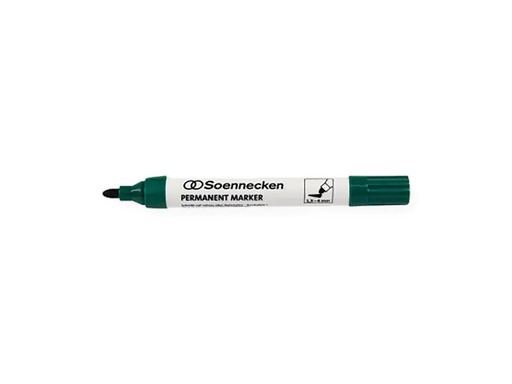 [90257372 1398693] Soennecken Permanent-Marker Grün, 10 Stück