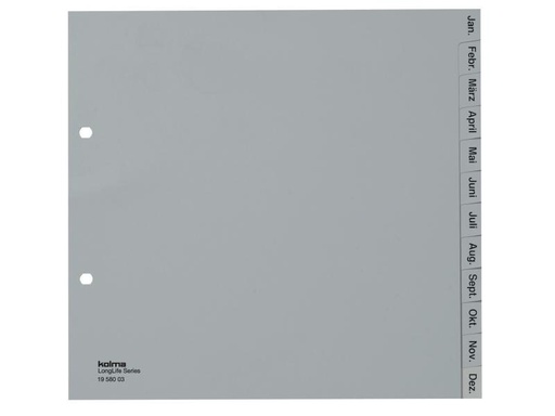 [90044795 830719] Kolma Register A4 LongLife Jan-Dez (de), teildeckend
