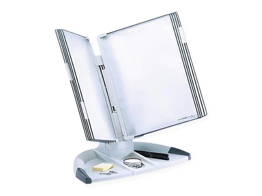 [90257402 1400093] Tarifold Dokumentenhalter Tischständer Office Set Hellgrau