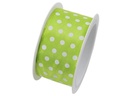Braun + Company Geschenkband Hot Spots 40 mm x 2 m, Hellgrün