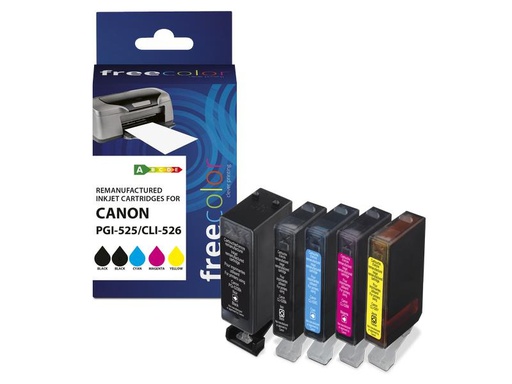 [90257633 1440054] Freecolor Tinte Canon PGI-525 / CLI-526 Multipack Color