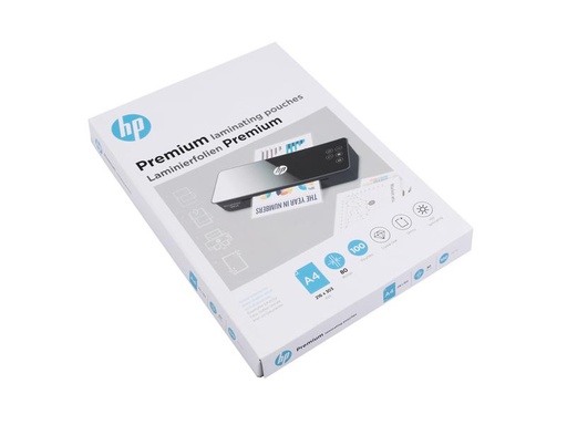 [90044896 1186000] HP Laminierfolie Premium A4, 80 µm, 100 Stück, Glänzend