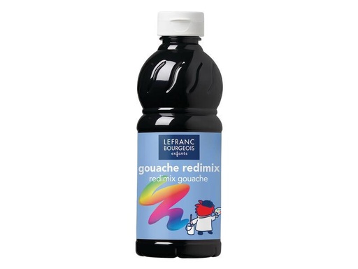 [90257783 1407785] LEFRANC Temperafarben Redimix 500 ml, Schwarz