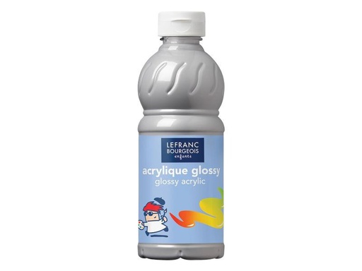 [90257810 1407811] LEFRANC Acrylfarbe Glossy 500 ml, Silber
