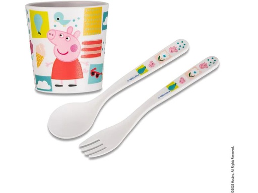 [90257880 1445233] Koziol Kindergeschirrset Easy Peppa Pig 3-teilig