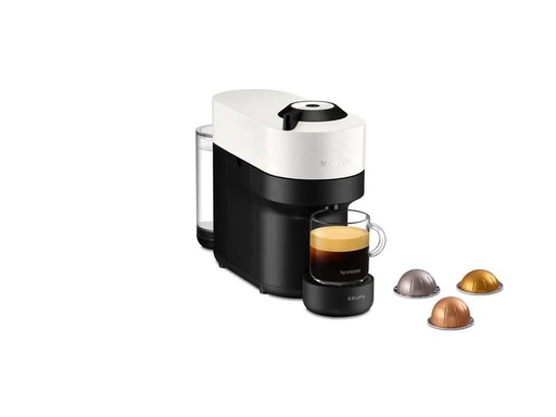 [90257921 1430416] Krups Kaffeemaschine Nespresso Vertuo Pop XN9201 Coconut White