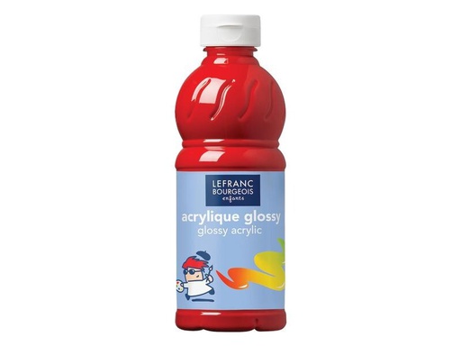[90258003 1407791] LEFRANC Acrylfarbe Glossy 500 ml, Rot