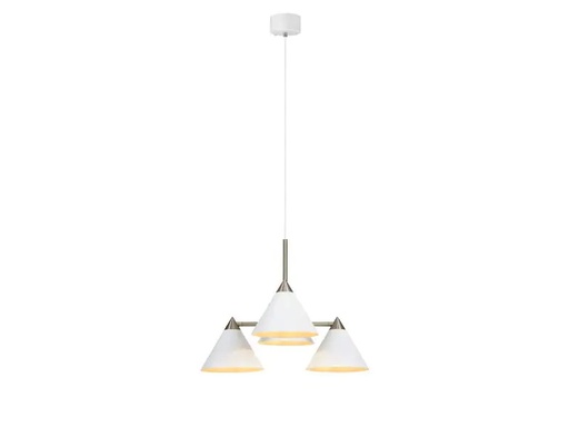 [90258072 1439980] Markslöjd Pendelleuchte Klint, 4 x E14, max. 40W, Weiss/Stahl