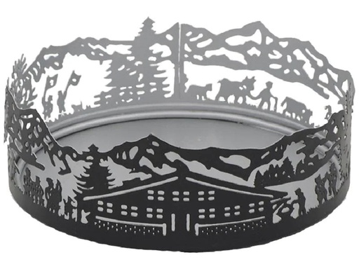 [90258139 1446736] Schulthess Kerzen Dekoschale Scherenschnitt Berghaus Ø 15 cm