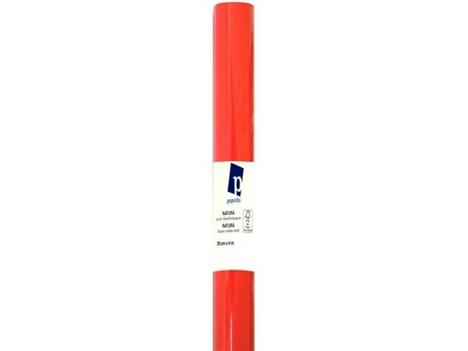 [90258505 1413487] Büromaterial Geschenkpapier Kraft Rot/Weiss, 70 cm x 4 m